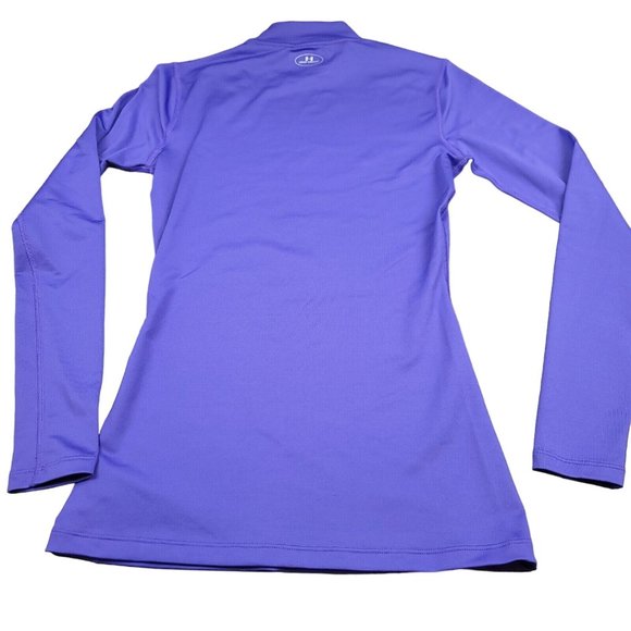 Under Armour Womens S Shirt Fitted ColdGear Mock Neck in‎ Purple - Picture 2 of 13